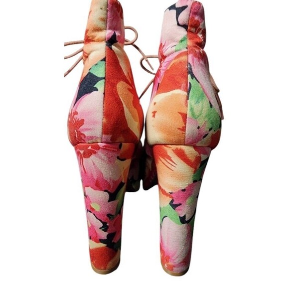 Jeffery Campbell Lita-Fab Flower Platform Booties Size 6.5 - Picture 4 of 11